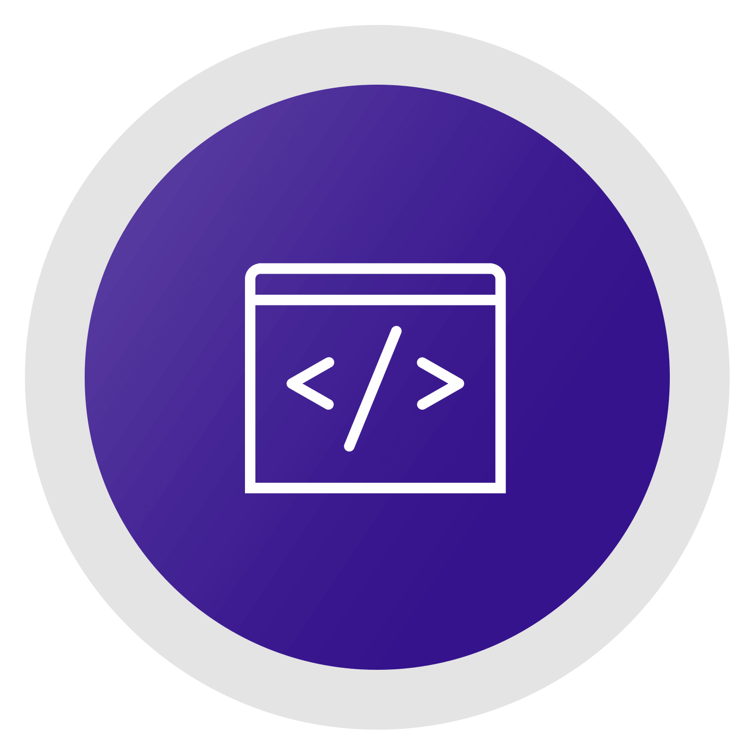 Custom Website Design service icon hover